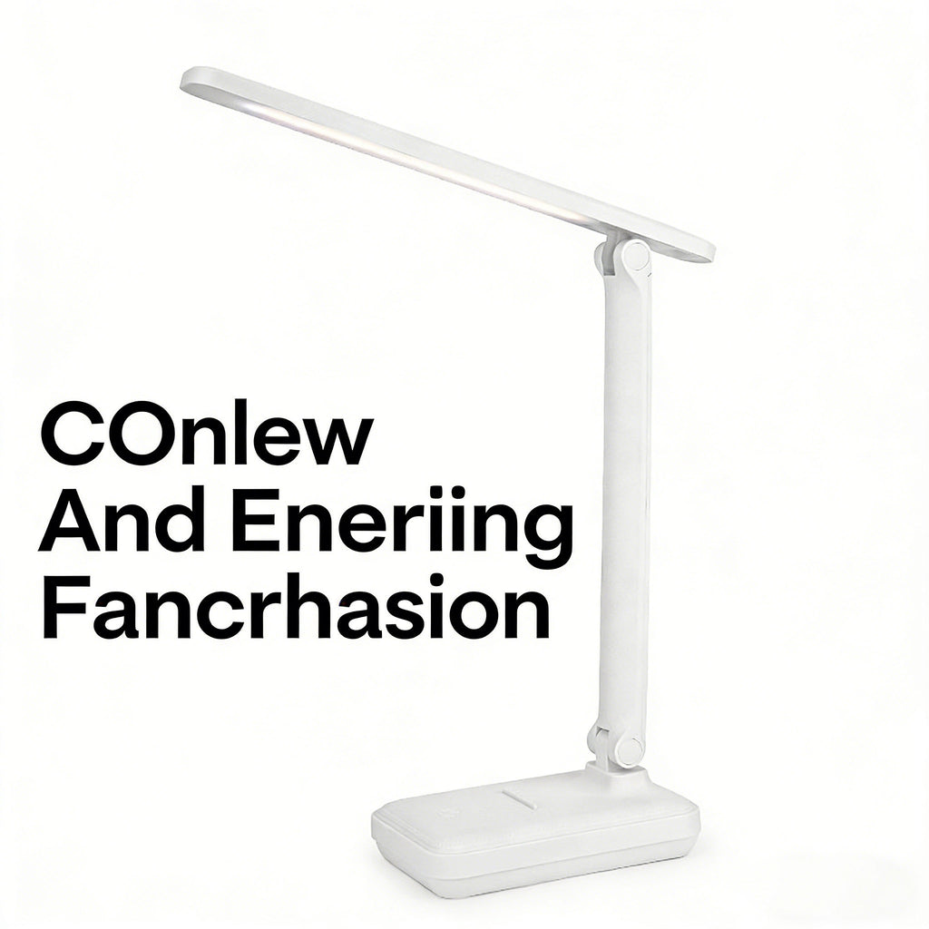 Calelin LED Desk Lamp with Phone Stand, 3-Level Dimmable & 3 Color Temperatures, Foldable Eye-Caring Table Light for Home Office Study, Rechargeable/Plug-in (Model WD-6082G)