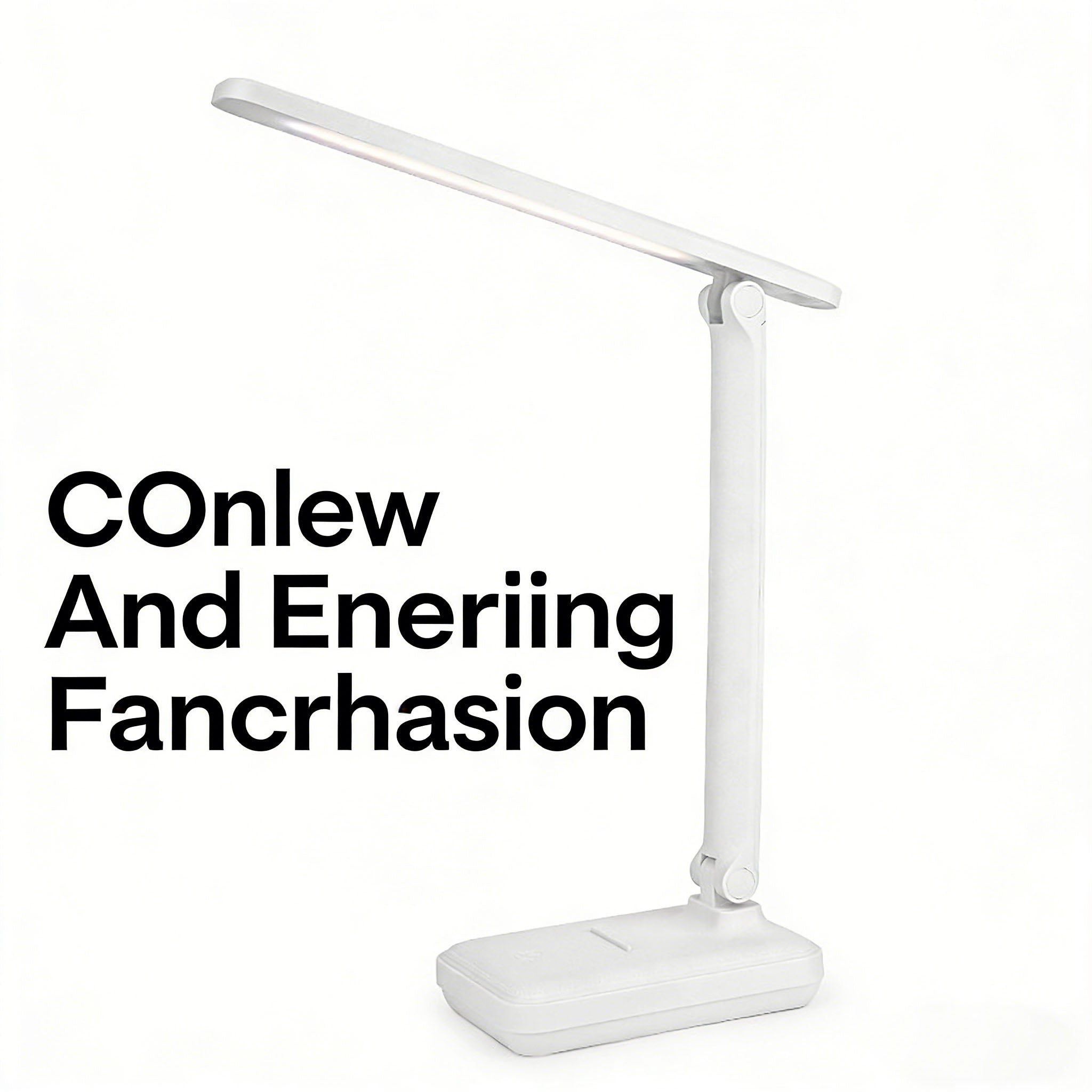 Calelin LED Desk Lamp with Phone Stand, 3-Level Dimmable & 3 Color Temperatures, Foldable Eye-Caring Table Light for Home Office Study, Rechargeable/Plug-in (Model WD-6082G)