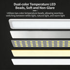 Calelin Stepless Dimming LED Desk Lamp for Reading & Study - 3 Color Temperatures (3000K-6000K), Rechargeable & Plug-in, Eye-Caring Soft Light, USB-C Charging, Large Capacity Battery