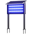 Large Solar Bug Zapper Outdoor for 8000 sq.ft , Rechargeable & Cordless Fly Insect Mosquitos Trap for Patio Yard Home Garden