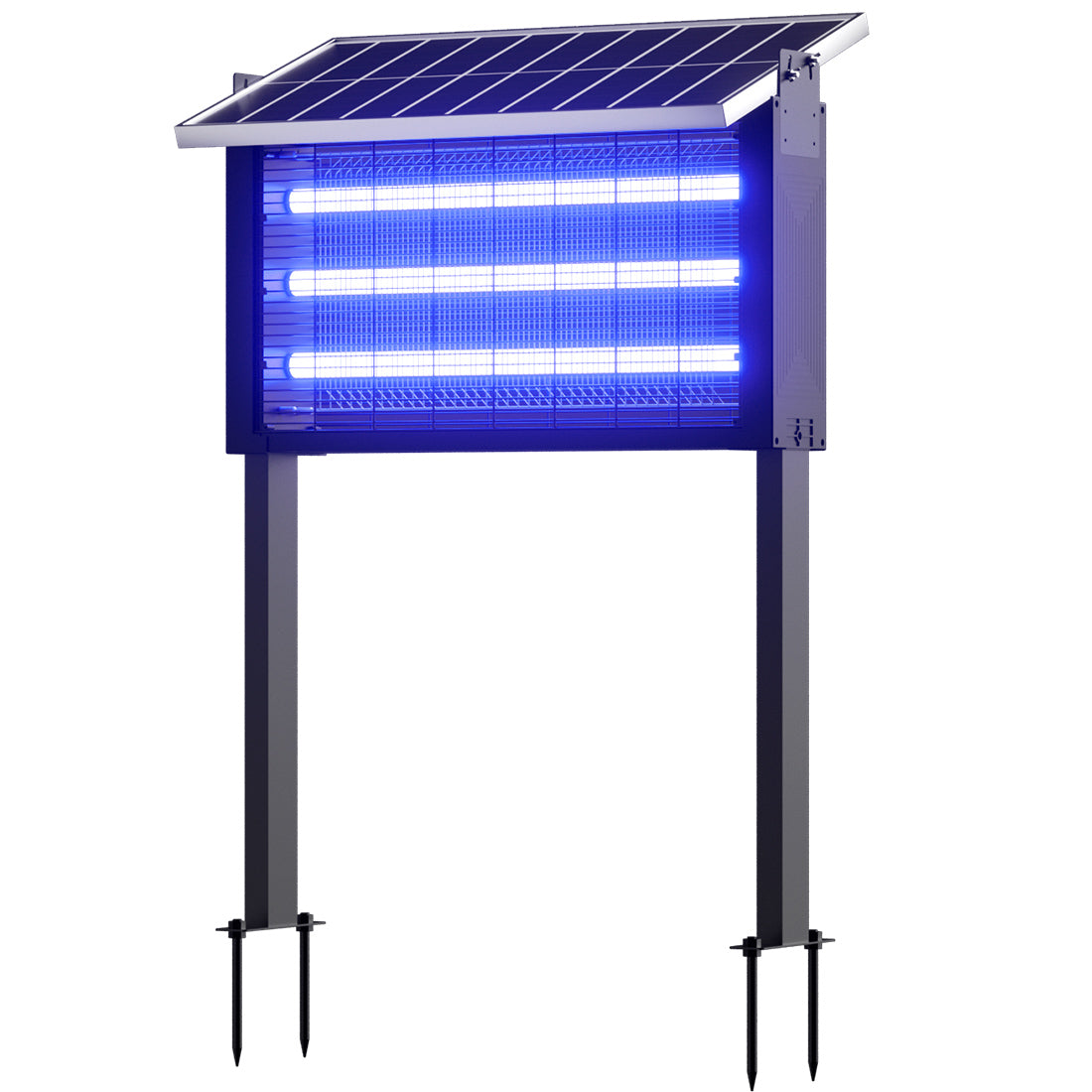Large Solar Bug Zapper Outdoor for 8000 sq.ft , Rechargeable & Cordless Fly Insect Mosquitos Trap for Patio Yard Home Garden