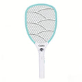 Calelin Electric Fly Swatter, 3000V Powerful Bug Zapper Racket with Upgraded Large Mesh & 3-Layer Safety Grid, 1s Residual Power Elimination, Rechargeable Mosquito Killer for Home Kitchen Bedroom