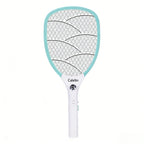 Calelin Electric Fly Swatter, 3000V Powerful Bug Zapper Racket with Upgraded Large Mesh & 3-Layer Safety Grid, 1s Residual Power Elimination, Rechargeable Mosquito Killer for Home Kitchen Bedroom