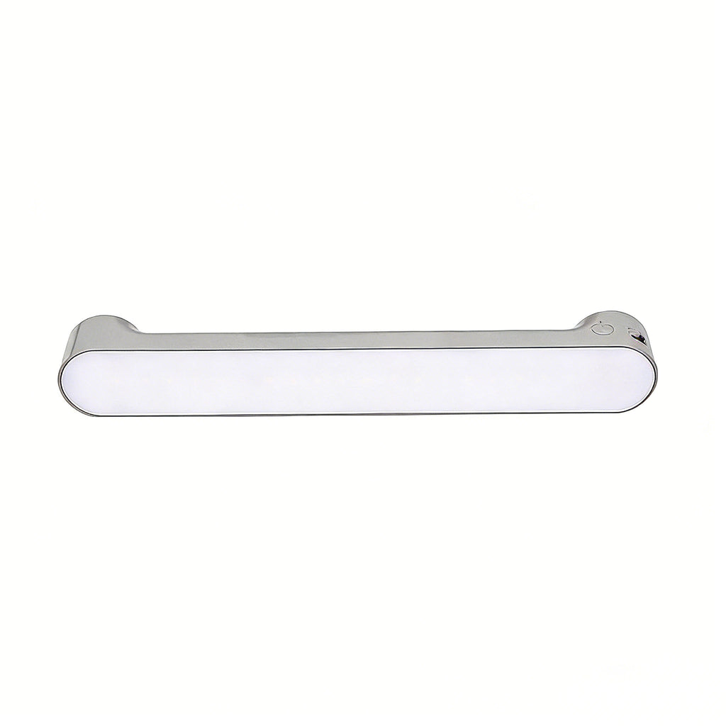 Calelin LED Magnetic Under Cabinet Light, Touch Control Dimmable & Color Temperature Adjustable (Warm/Cool/White Light), Wide-Angle Brightness for Dorm/Desk, USB Rechargeable, Space-Saving Stick-On Lamp