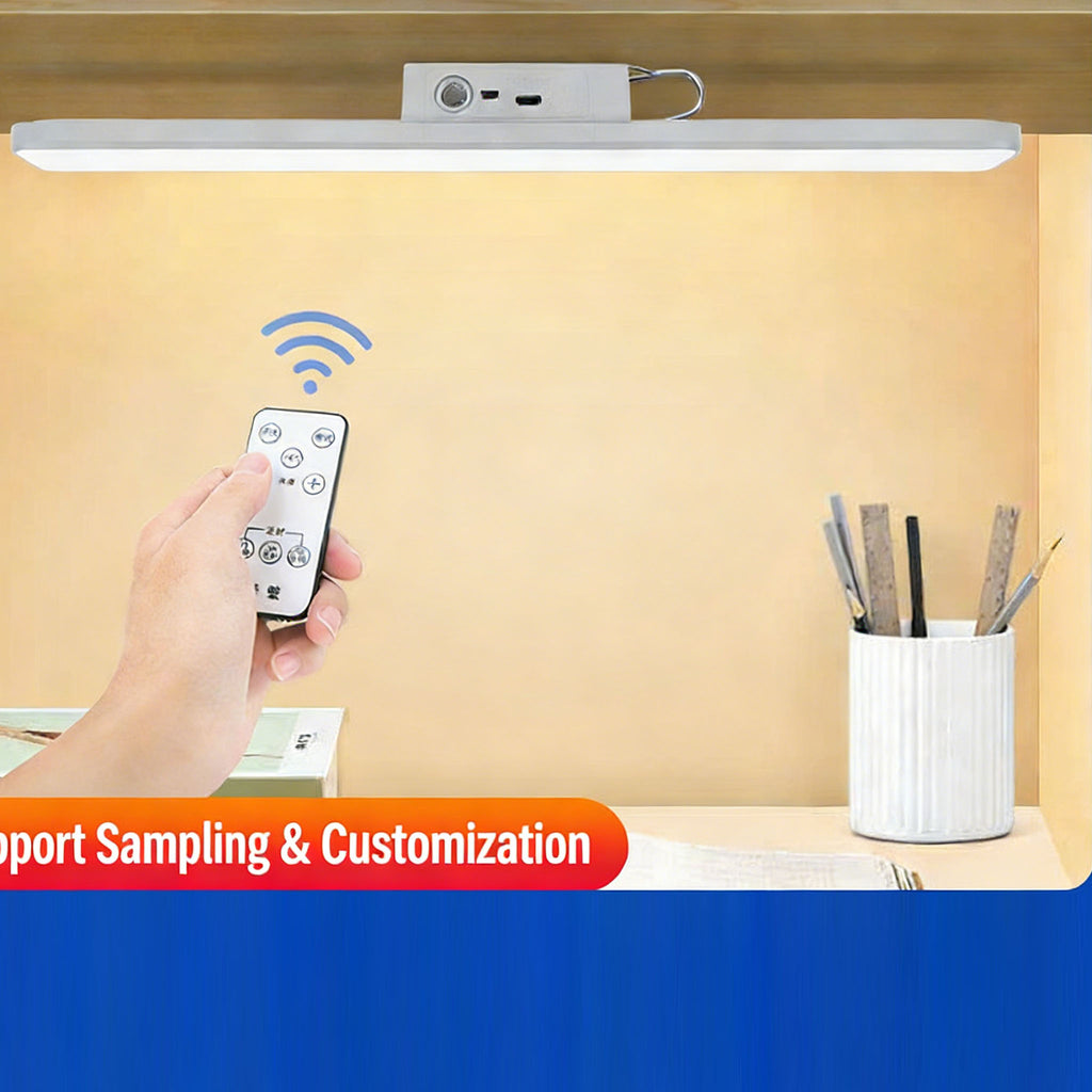 Calelin Multi-Functional LED Under Cabinet Light, Remote Control Dimmable & Timing Closet Lamp with 1200mAh Battery, Magnetic Stick-On Wireless Light for Bedroom, Dorm, Kitchen